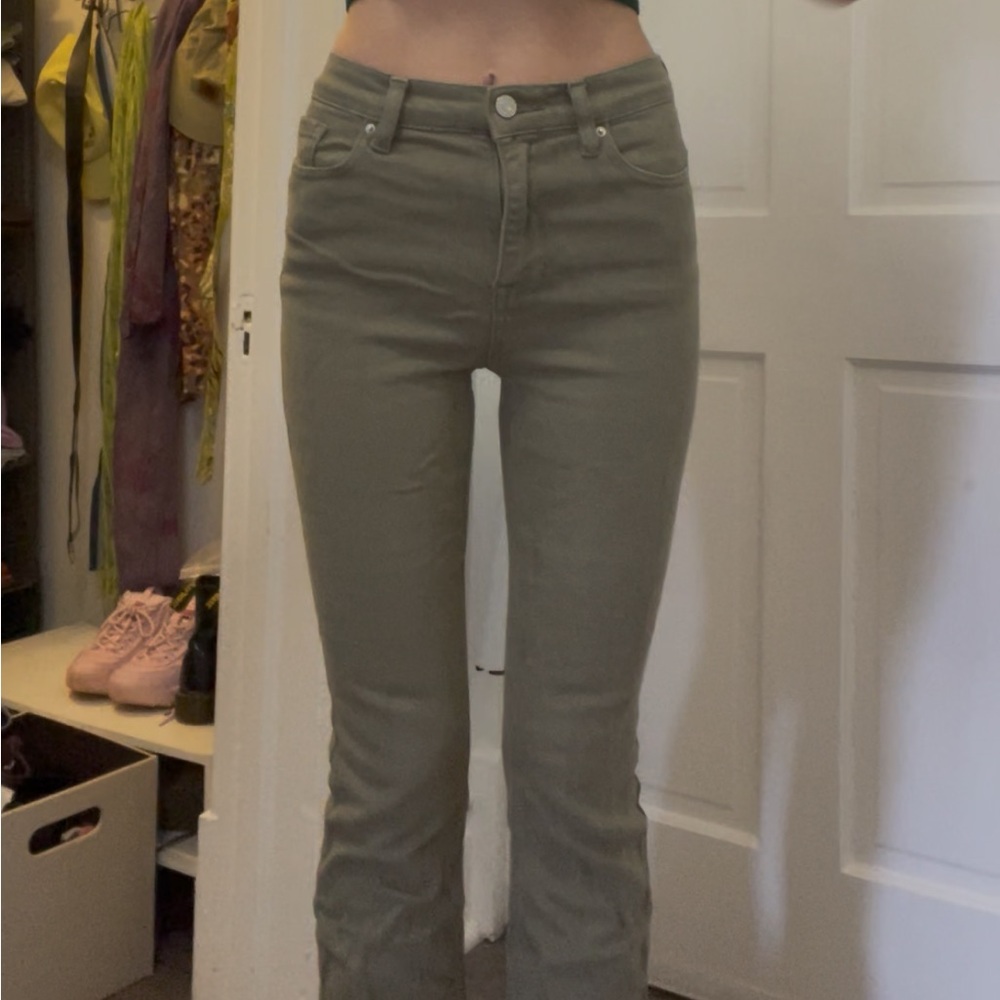 Olive Green Women's Jeans